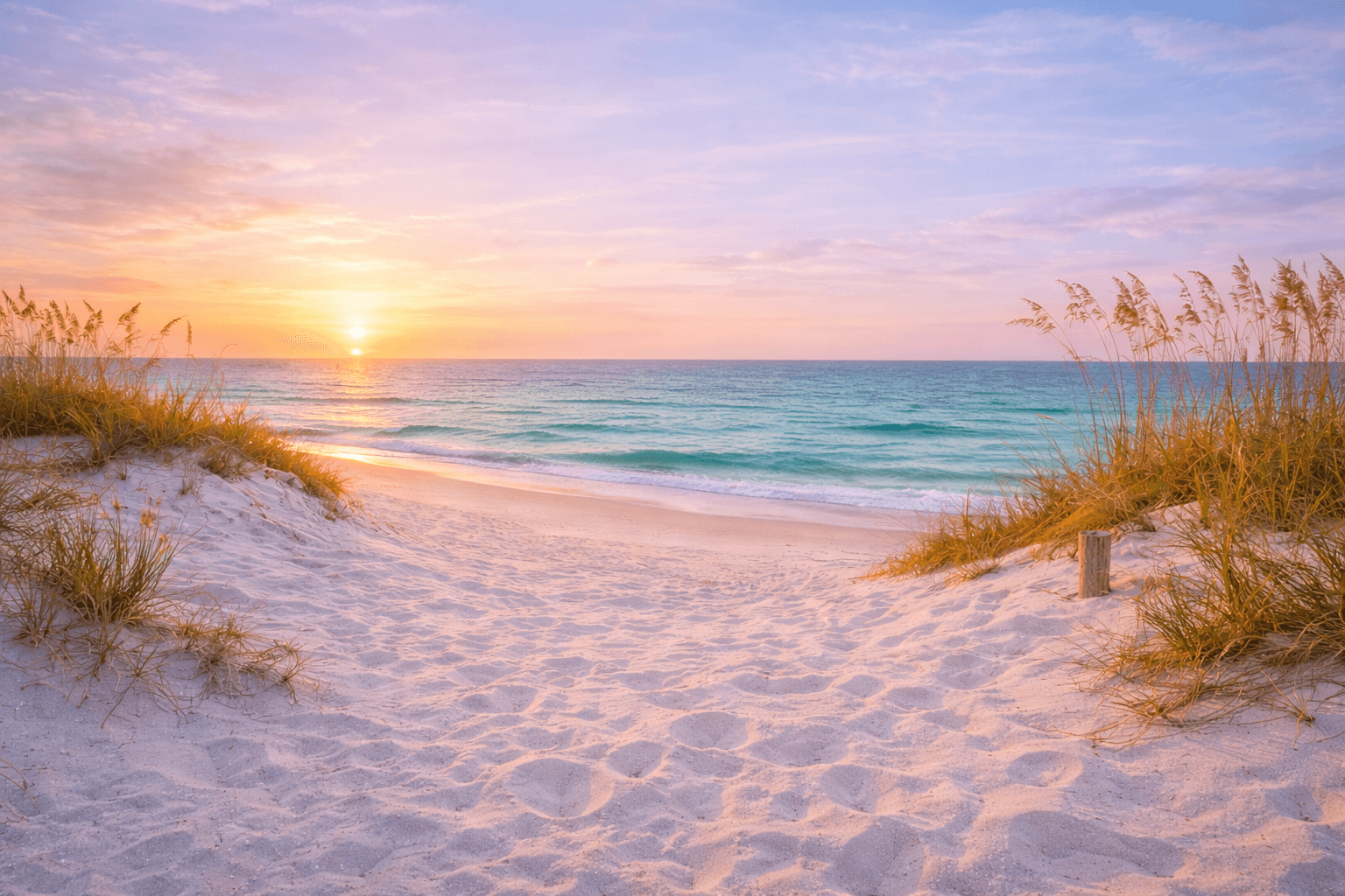 Anna Maria Island beach at sunset